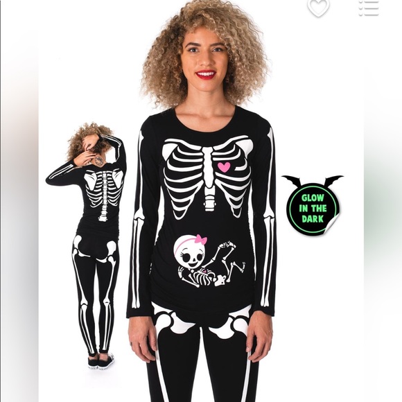 maternity skeleton leggings